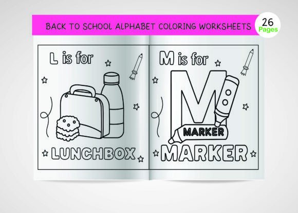 Alphabet with Objects Coloring Worksheet: The Ultimate Back-to-School Tool for Early Learners