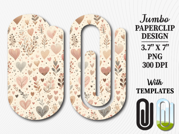 Boho Hearts Floral Jumbo Paperclip: A Strategic Guide for Custom Creators