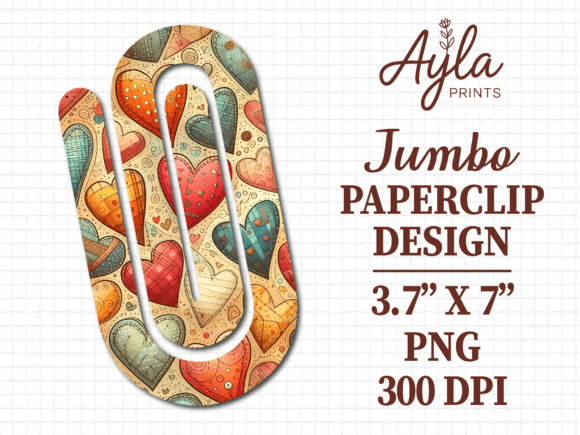 Designing with the Retro Heart Abstract Jumbo Paperclip: A Comprehensive Guide to Creative Sublimation and Digital Assets