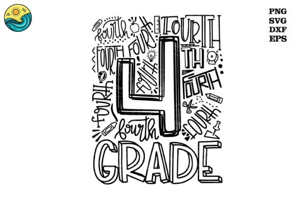 Fourth Grade Hand Draw SVG for Creative Projects