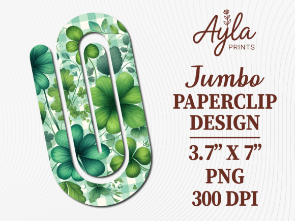 Greenery Foliage Leaf Jumbo Paperclip