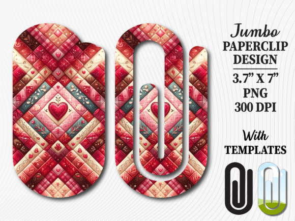 Heart Geometric Patch Jumbo Paperclip: A Strategic Asset for Creative Branding