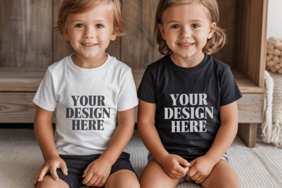 Kids Gildan 5000B Siblings Mockup 31