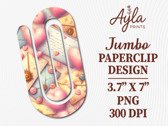 Letter Valentines Day Jumbo Paperclip