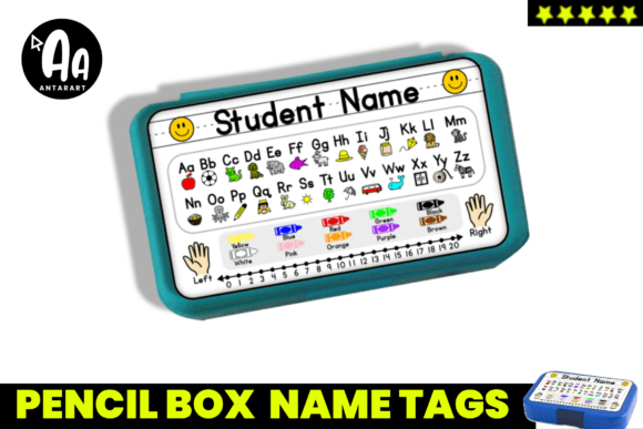 Pencil Box Name Tags Number Path: A Functional Learning Tool for Early Education