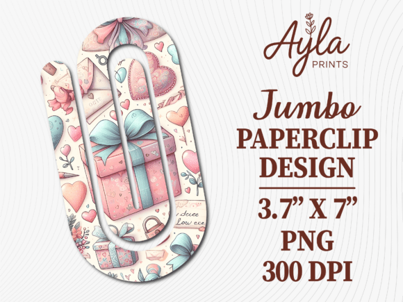 Pink Gift Box Ribbon Jumbo Paperclip: The Ultimate Sublimation Design
