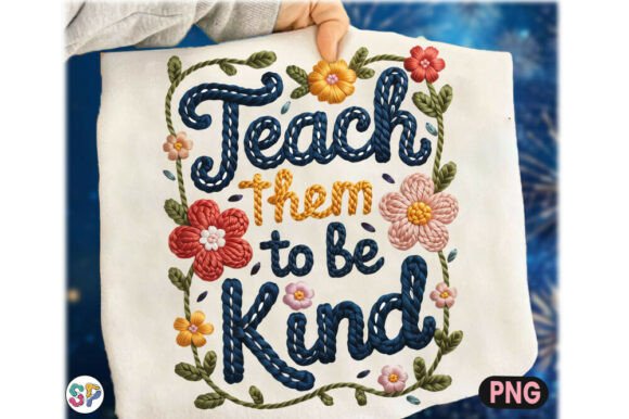 Teach Them to Be Kind Faux Yarn Shirt