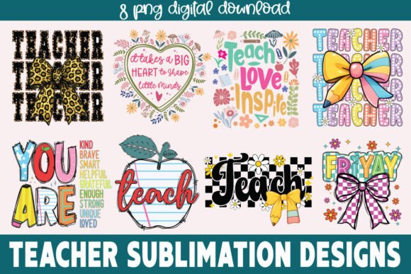 Teacher Sublimation Png Teacher Bundle1: A Creative Resource