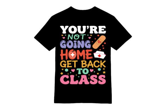 The Perfect Blend of Humor and Care: The Funny School Nurse Retro T-Shirt
