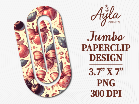 Vintage Ribbon Bow Jumbo Paperclip
